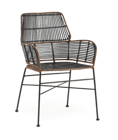 Sillón Auxiliar Rattan y Forja