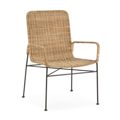 Sillón Auxiliar Rattan y Forja