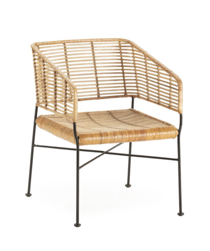Sillón Auxiliar Rattan y Forja