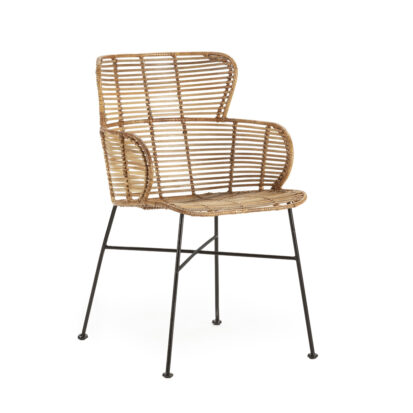 Sillón Auxiliar Rattan y Forja