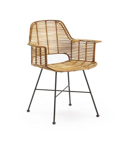 Sillón Auxiliar Rattan y Forja