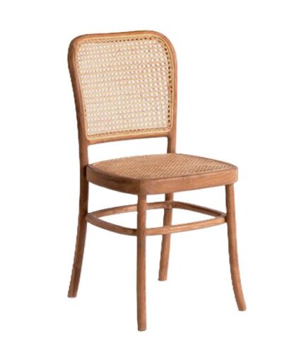 Silla Comedor Teca & Rattan "Kayoma"