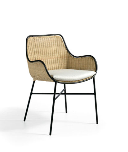 Sillón Comedor Rattan & Forja "Dymi"