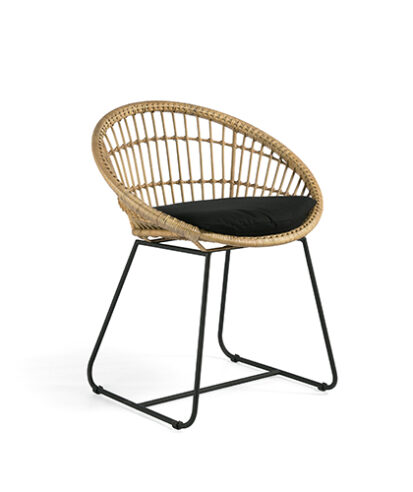 Sillón Comedor Rattan & Forja "Kirana"