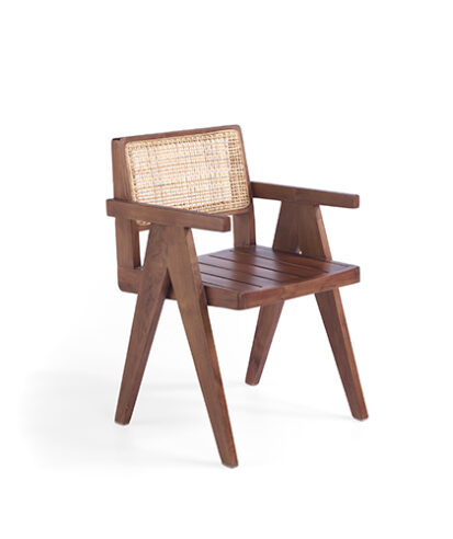 Sillón Comedor Madera & Rattan "Pierre"