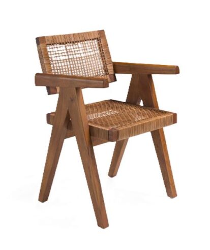 Sillón Comedor Madera & Rattan "Portia"