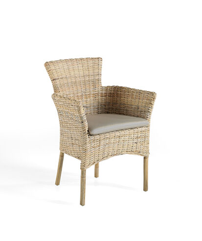 Sillón Comedor Rattan "Ravena Natural"