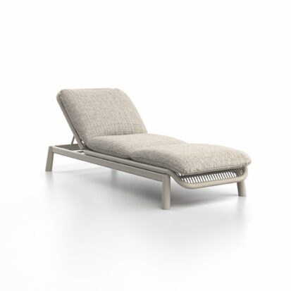 Tumbona exterior simple "Serra White"